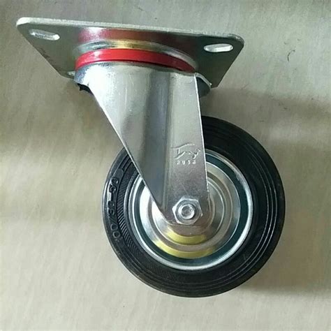 Jual Rush Roda Steling Roda Troley Karet Nylon Hidup Inci Per Pcs