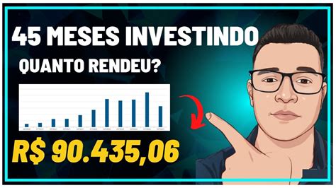 45 MESES INVESTINDO QUANTO RECEBI DE DIVIDENDOS JCP E QUAL A