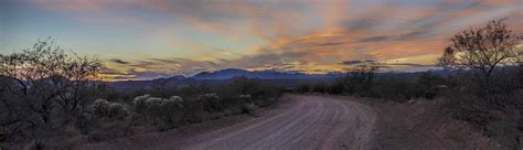 Sunset over the Santa Rita Mountains, USA