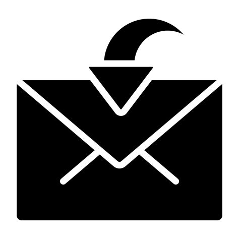 Received Mail Icon In Solid Design 41023550 Vector Art At Vecteezy