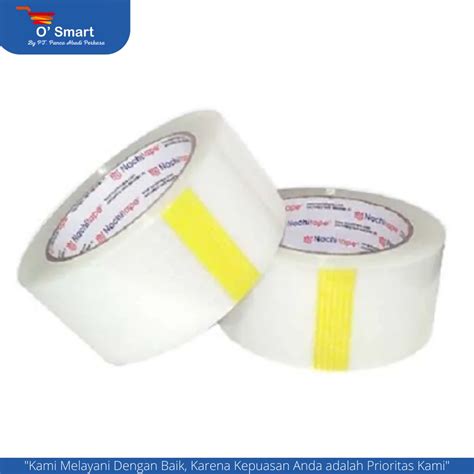 Jual NACHI Lakban Bening Opp Packing Tape 2 Inch 48 Mm X 100 Yard