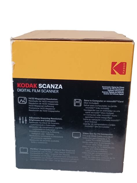 KODAK SCANZA Digital Film Slide Scanner Converts 35mm 126 110