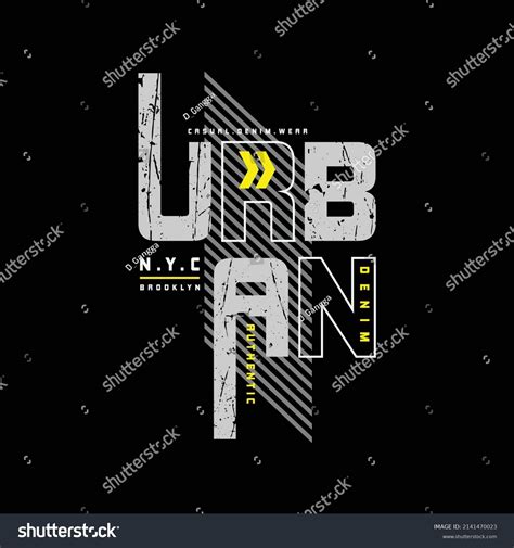 Urban Tshirt Apparel Design Stock Vector (Royalty Free) 2141470023 ...