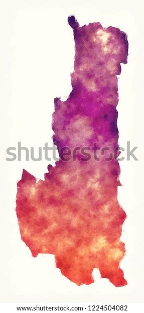 Chin State Map Myanmar Front White Stock Illustration 1224504082 ...