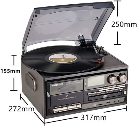 Looptone Vinyl Record Player En Velocidad Mexico Ubuy