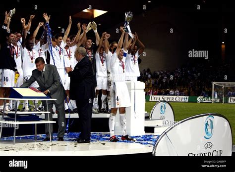 Soccer UEFA Super Cup Final Real Madrid V Feyenoord Stock Photo