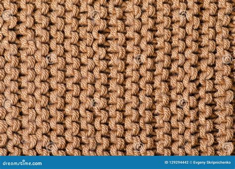 Large Knit Brown Fabric Texture Textile Macro Stock Photo Image Of