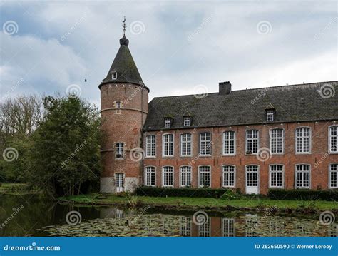 Ternat Flemish Brabant Region Belgium Tower And Facade Of The Brick