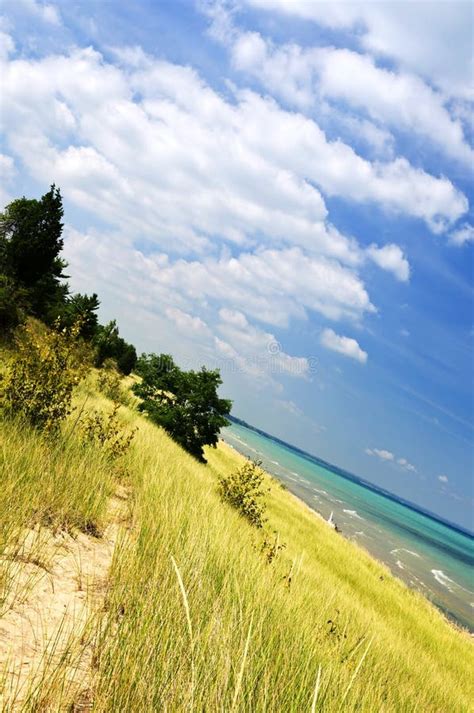 Sand dunes at beach stock image. Image of natural, landscape - 13049943