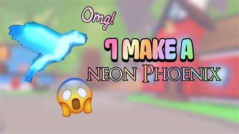 Making A NEON PHOENIX In Adopt Me YouTube