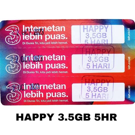 Jual Voucher Tri Happy 3 5Gb 5 Hari Shopee Indonesia