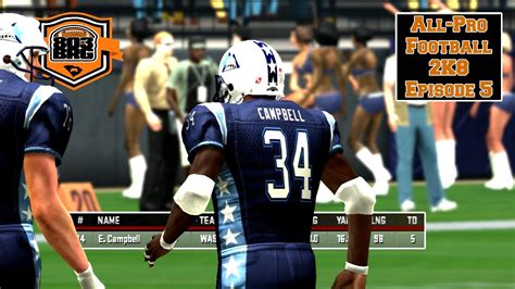 Unbelievable All Pro Football 2k8 Ep 5 Youtube