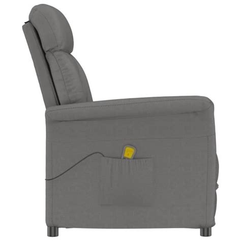 Ruida Fauteuil Inclinable De Massage Gris Fonc Similicuir Daim Tout