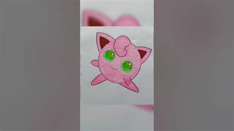 Jigglypuff Pokemon Drawing With Pastel Colours 🖍️🖍️ Shortfeed