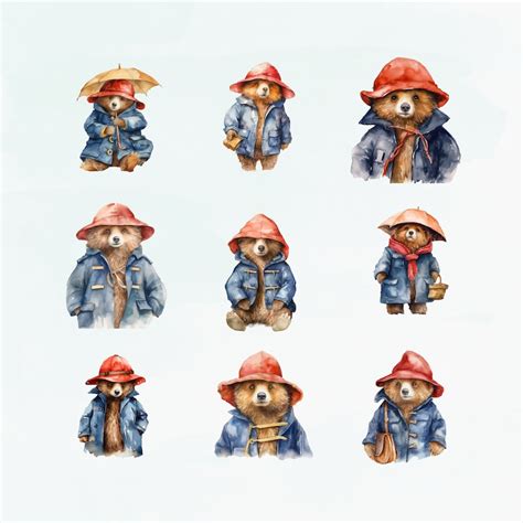 Paddington Bear Png Adorable Paddington Bear Images Etsy Uk