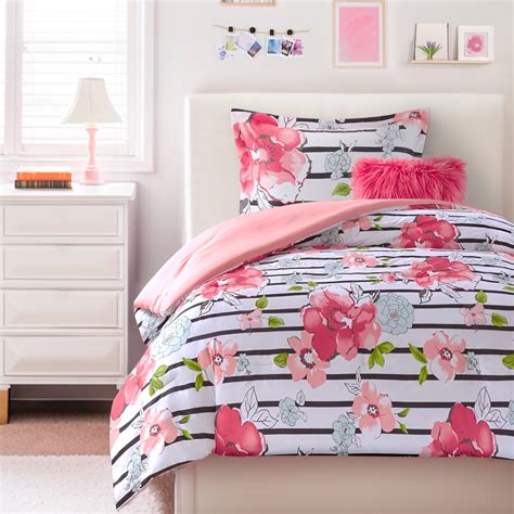 Sonita 20 Piece Floral Pattern Bedding Set With Comforter Sheets