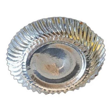 Inch Gsm Silver Foil Paper Plate At Rs Piece In Prayagraj Id