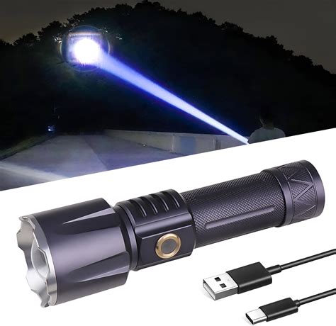 Xlentgen Torches Led Super Bright 90000 Lumens Rechargeable Flashlight