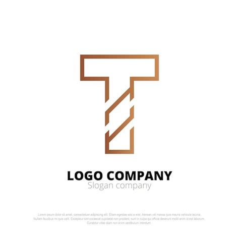 El Logotipo De La Letra T Vector Premium