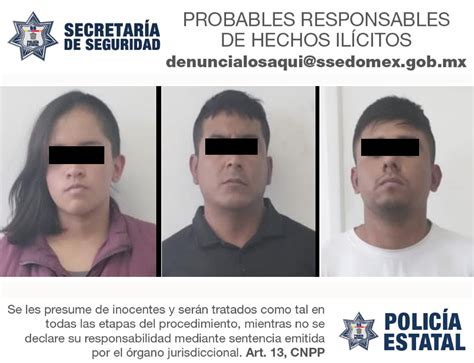 Secretaría De Seguridad Y Fgjem Detienen A Tres Personas Posiblemente