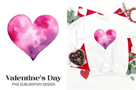 Watercolor Rainbow Valentine Day Hearts PNG By Larysa Zabrotskaya