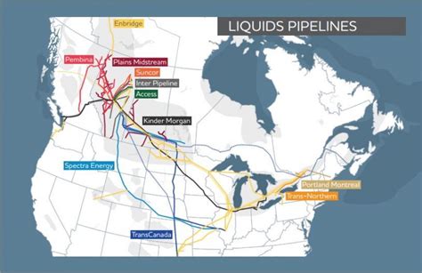 Canadian Oil and Natural Gas Liquids Pipeline Map - Faze