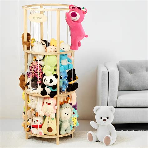 Stuffed Animal Zoo Storage Extra Large Wooden Stuffed Animal Holder