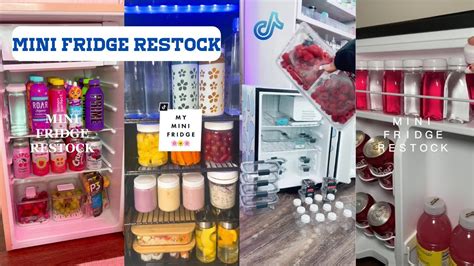 Mini Fridge Restock Asmr Tiktok Compilation Youtube