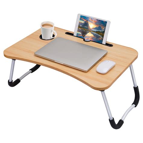 Two Creators Foldable Laptop Table Breakfast Serving Bed Tray Lap