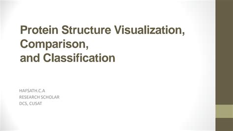 SOLUTION: Protein structure visualization - Studypool