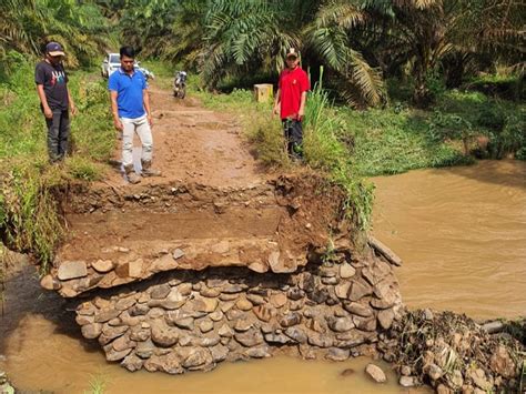 Banjir Di Talao SBJ Dua Jembatan Putus Box Cover Rusak Berat