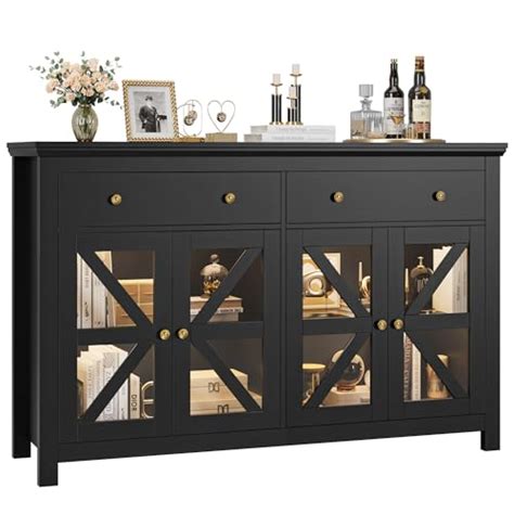 I Tested The Stunning Elegance Of A Black Sideboard With Glass Doors