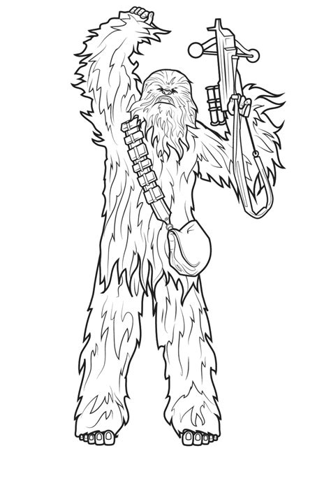 Star Wars Coloring Pages Printable Chewbacca Coloring Pages