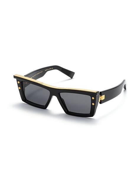 Balmain Eyewear B Vii Square Frame Sunglasses Black Farfetch