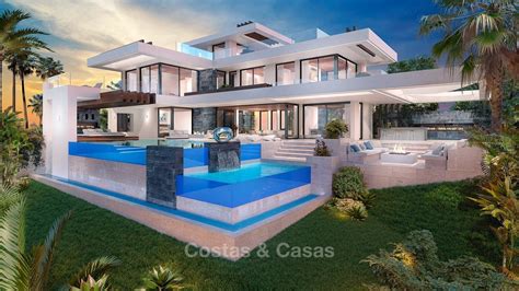 Villa Luxe Moderne Avec Vue Mer Et Golf Vendre Benahavis Marbella