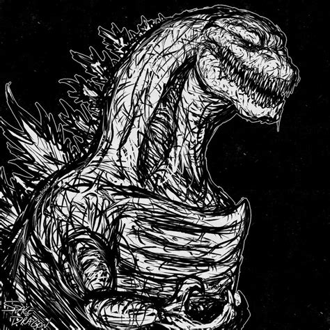 Godzilla Sketch At Explore Collection Of Godzilla