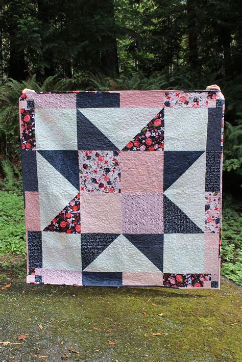 Easy Star Quilt No Pattern Necessary Star Quilt Patterns Big Block Quilts Easy Quilts