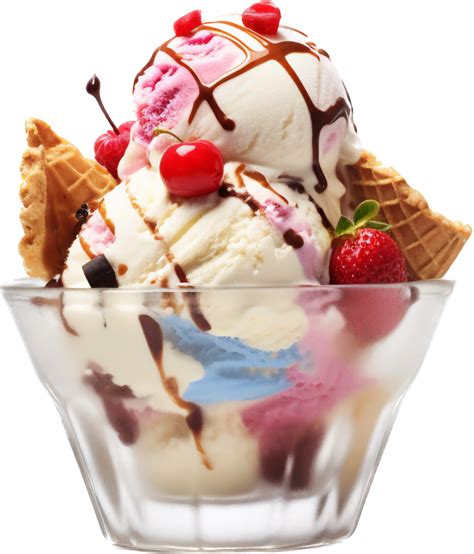 Ice Cream Sundae With 25067198 Png