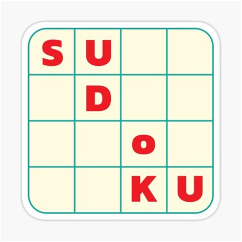 Sudoku Game Sticker For Sale By Ranggalangit Redbubble