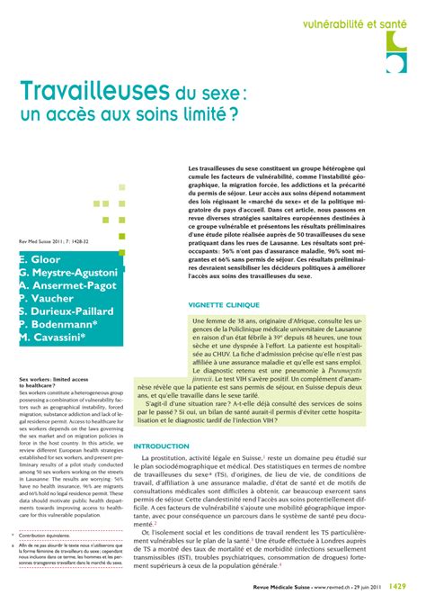PDF Sex Workers Limited Access To Healthcare