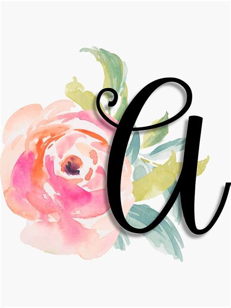 Paper Stickers Labels Tags Flower Monogram Letter O Sticker Alphabet