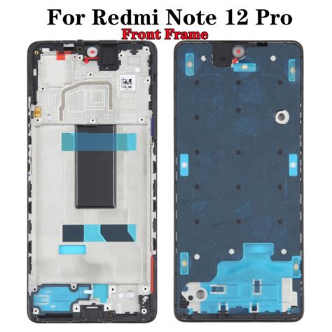 For Xiaomi Redmi Note 12 Pro 5G Original Front Housing LCD Frame Bezel