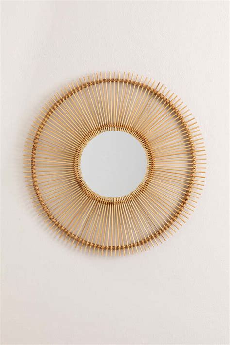 Miroir mural rond en rotin Biok Ø60 cm naturel Greenweez