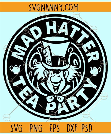 Mad Hatter SVG Alice In Wonderland SVG Mad Hatter Hat Svg In 2023