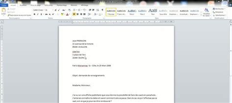 Tuto Mettre En Forme Une Lettre Avec Word Sur Tuto