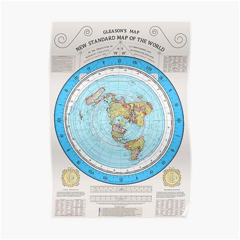 Gleason's New Standard Map of the World (Restored version 2023) Premium ...