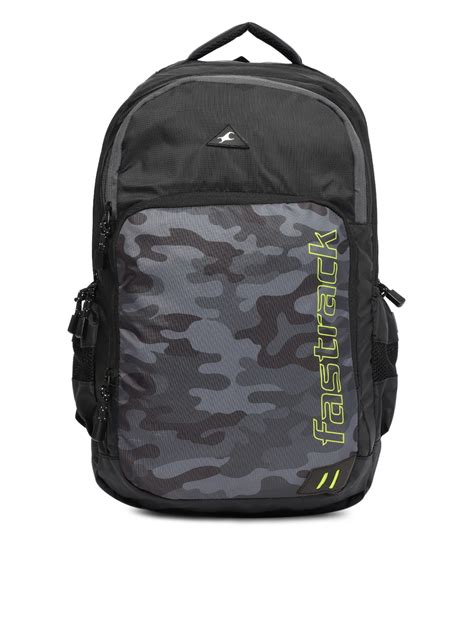 Buy Fastrack Men Black Printed Backpack - Backpacks for Men 9683583 ...