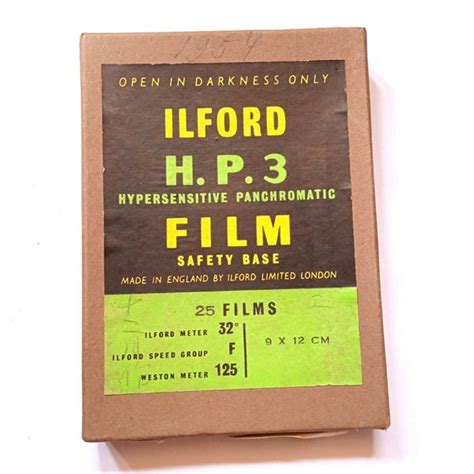 Jual Barang Jadul Kotak Kertas Film Foto Ilford Film Made In England