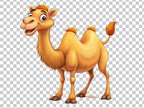 A Sticker Template Of Camel Cartoon Character Premium AI Generated Image