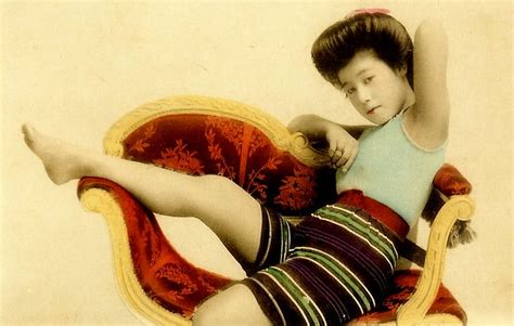 Japanese Swimsuit Girls Meiji Era Bathing Beauties Of Ol… Flickr